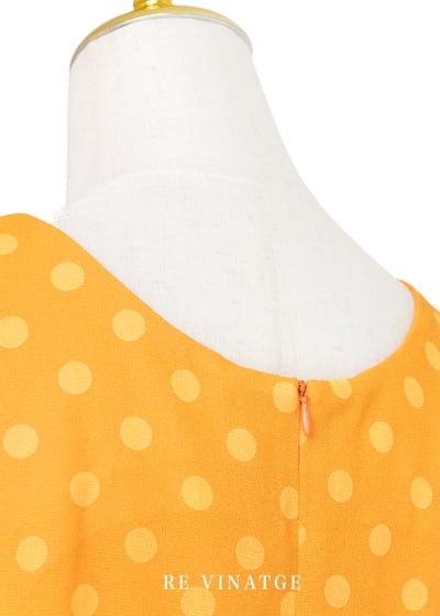 Neon Orange 點點長洋裝13