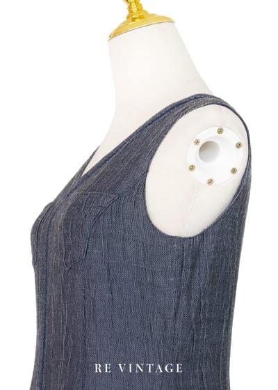 藍染花徑花朵的故事長洋裝11