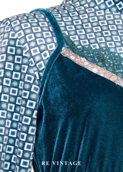 層光之海流動柔光絨布洋裝7