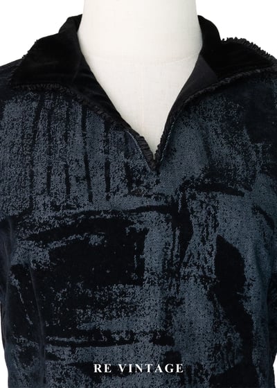 殘影美學丹寧與絨布結合上衣6