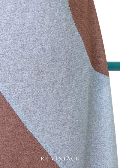 氣質單品 - 錯位幾何色塊長洋裝8