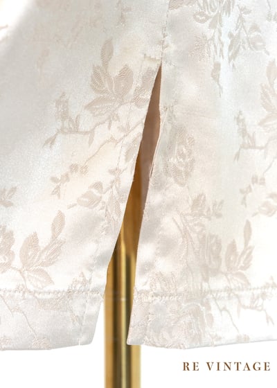 Champagne flower 緞面迷你洋裝7