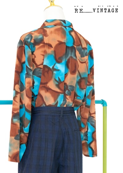 Rusty 藍綠色撞色襯衫6