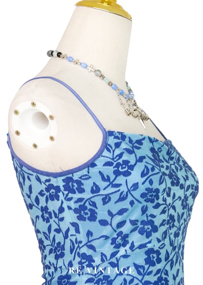 不對稱花朵蔓生細肩帶背心6