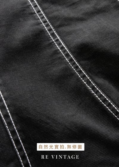 Stitch Patch 手繪趣味縫線黑色短裙（26"）16