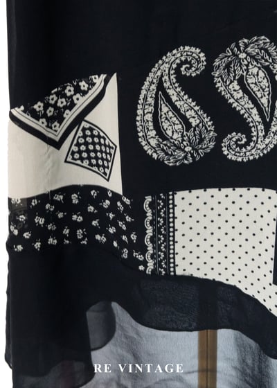 異時空拼接反骨黑色長洋裝16