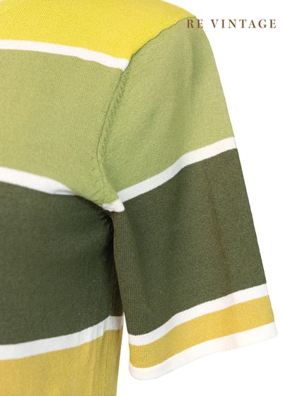 檸檬青蘋果條紋薄款針織上衣4