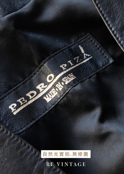 西班牙製 - 帥氣短版皮革外套11