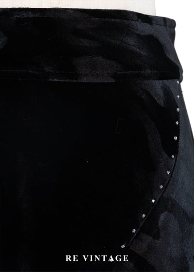 星軌旋轉舞夜黑絨長裙（27"）5