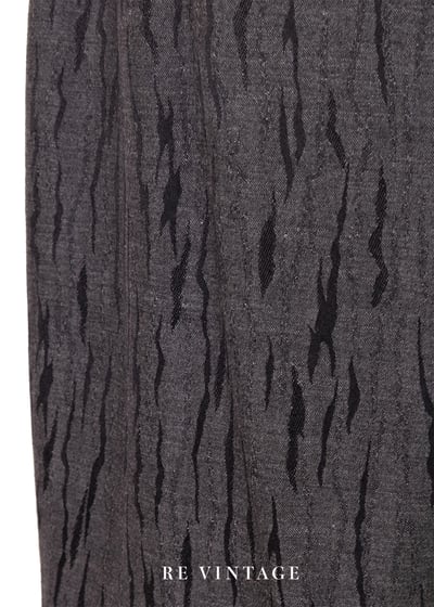 深灰色斑駁小紋高腰直筒褲（29"）7