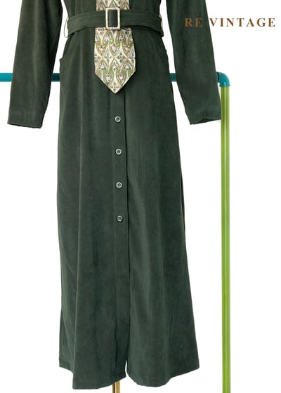 質感單品 - 深橄欖綠冒險王國小童軍長洋裝4