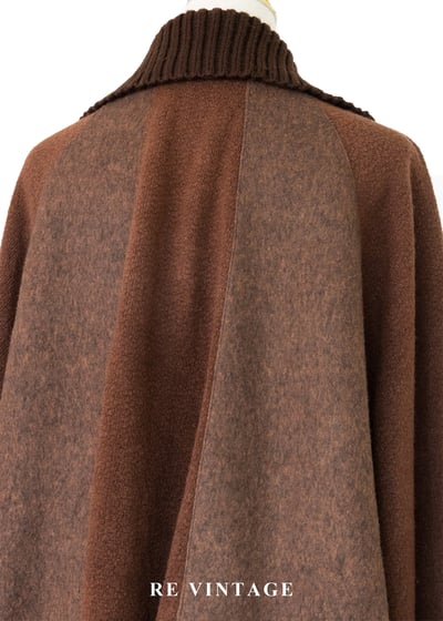 可可暖調落肩飛鼠袖設計感毛衣13