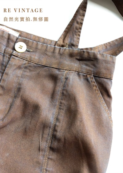 『歐洲寶物』兩種穿 Rusty Brown 短褲/吊帶褲11