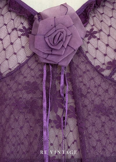 紫夜玫瑰透膚蕾絲背心8