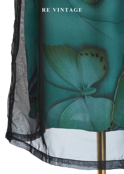 幻境破繭孔雀綠黑紗長裙（28-35"）4