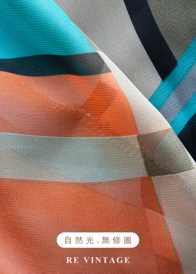 午夜霓虹撞色拼接雪紡上衣12