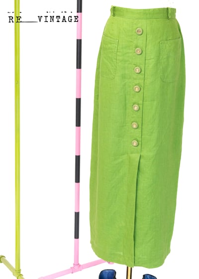 超級美の青草綠輕薄棉質長裙6