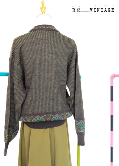 粉紅小花宮廷針織毛衣8