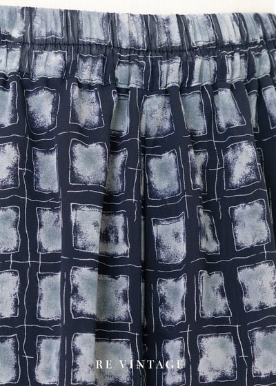 灰黑色格紋雪紡寬版長褲（24-27")9