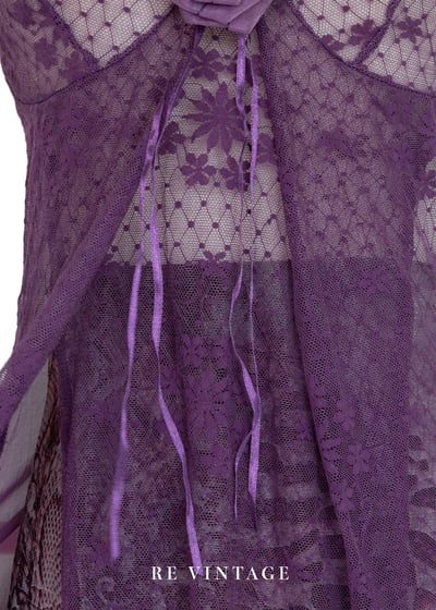 紫夜玫瑰透膚蕾絲背心7