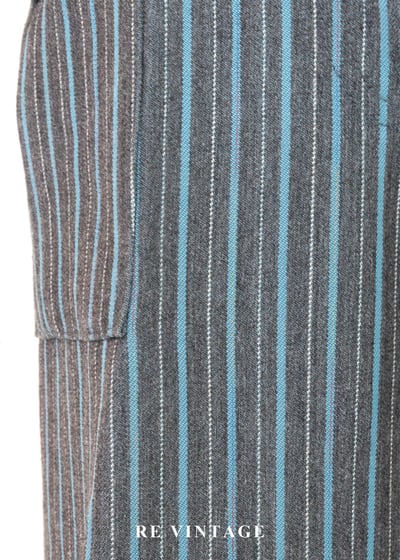 必備單品 - 街頭灰藍線條酷感長褲(30-32")6