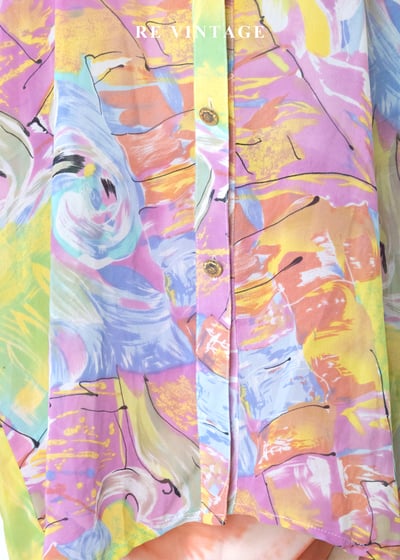 印象派的晨曦 - 彩繪水彩藝術襯衫4