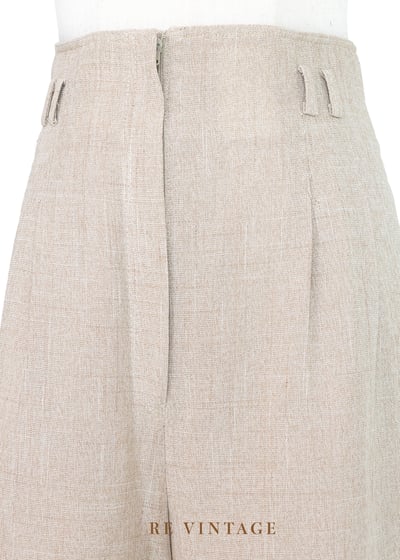 質感單品 - 亞麻色高腰短褲（27"）3