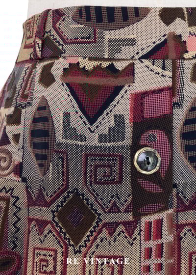 摩洛哥異域民族圖騰織紋排釦裙（27-29"）5