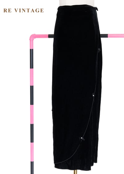 珍珠流星划過夜空絨布長裙（23-26"）1