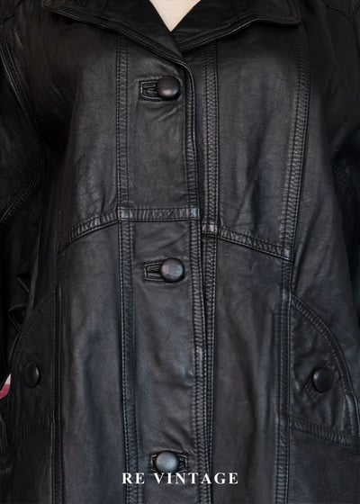 質感單品 - 高冷系大女子主義長版皮外套7