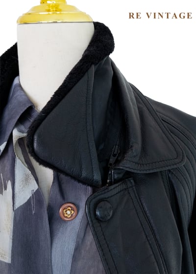 逆風黑行重工細節皮革外套18