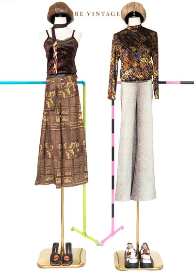 Royal Princess 金黃橘色絨布透膚上衣2