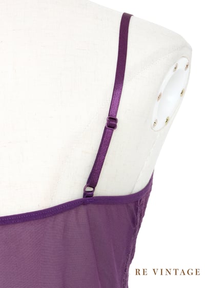 紫夜玫瑰透膚蕾絲背心13