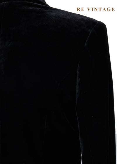 質感單品 - 金釦黑絨西裝外套11