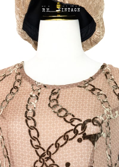 鍊條美人卡布奇諾棕長洋裝3