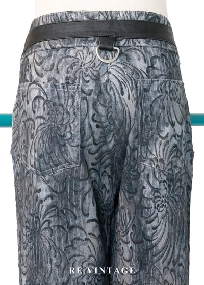 灰墨花影帥氣長褲（28"）11