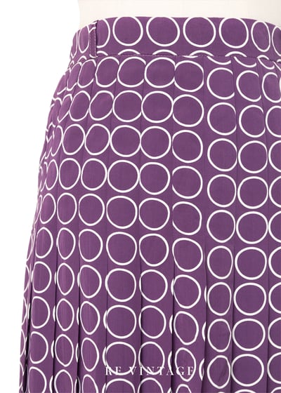 Purple Polka dots 百褶美裙（27-30"）5
