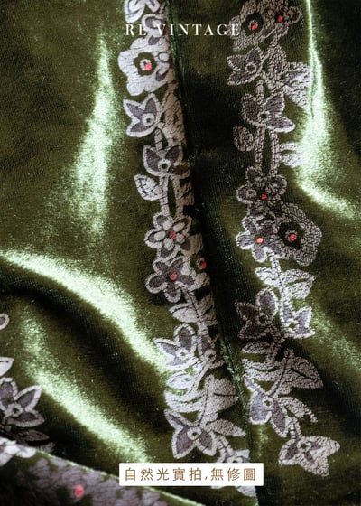 宮廷公主高級綠絨布細肩帶洋裝16