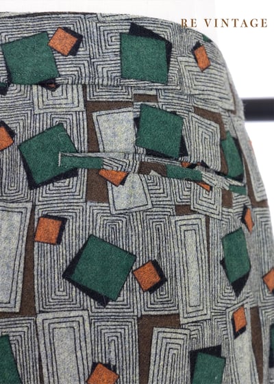 顛倒方塊不倒翁毛呢直筒褲（27"）9