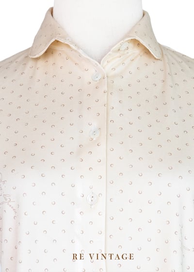 Mini Moon 香草色薄款彈性上衣3