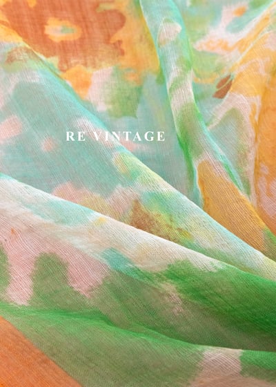 午後叢林暈色絲巾8