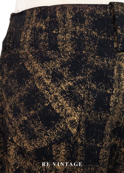 燃燒的琥珀華麗搖滾金絲格紋褲（26-28"）12