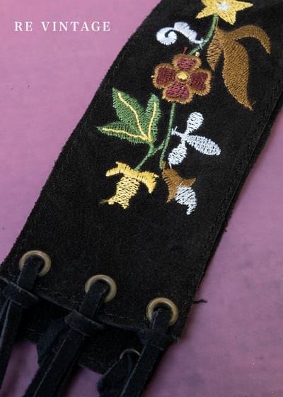 異國花園麂皮流蘇腰帶4