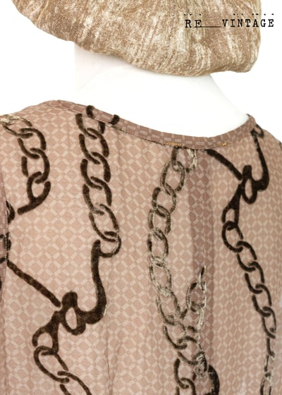 鍊條美人卡布奇諾棕長洋裝11