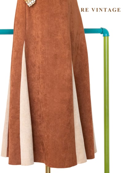 溫潤南瓜橘拼色洋裝7