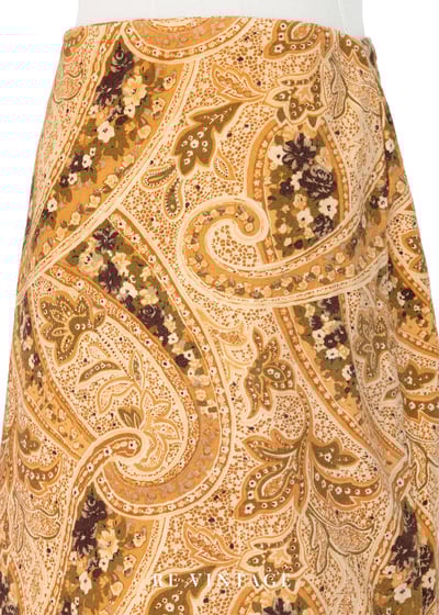 溫暖夕陽卷卷層疊復古圖騰美裙（25"）8