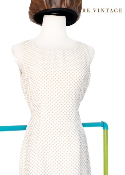 Sandshell 菱格紋氣質長洋裝5