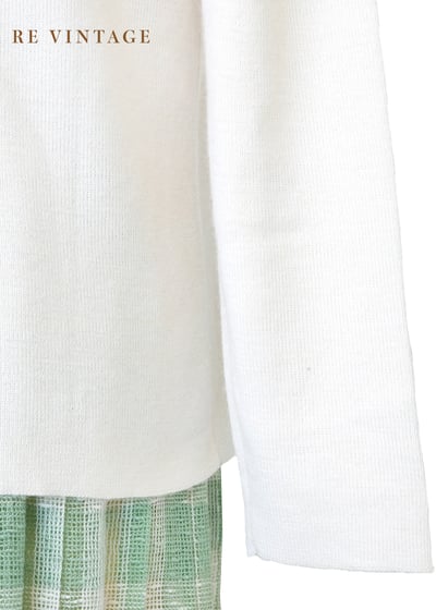 Poetic Flora 晨光葉脈花影針織衫13