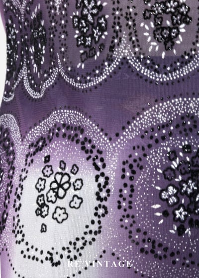 星塵灑落的紫色光暈網紗上衣9