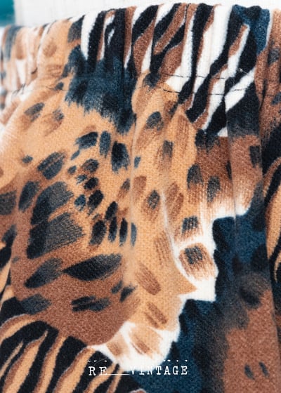 Mixed 動物紋短絨毛長褲6